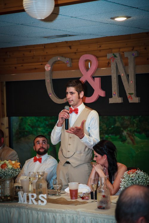The groom's toast